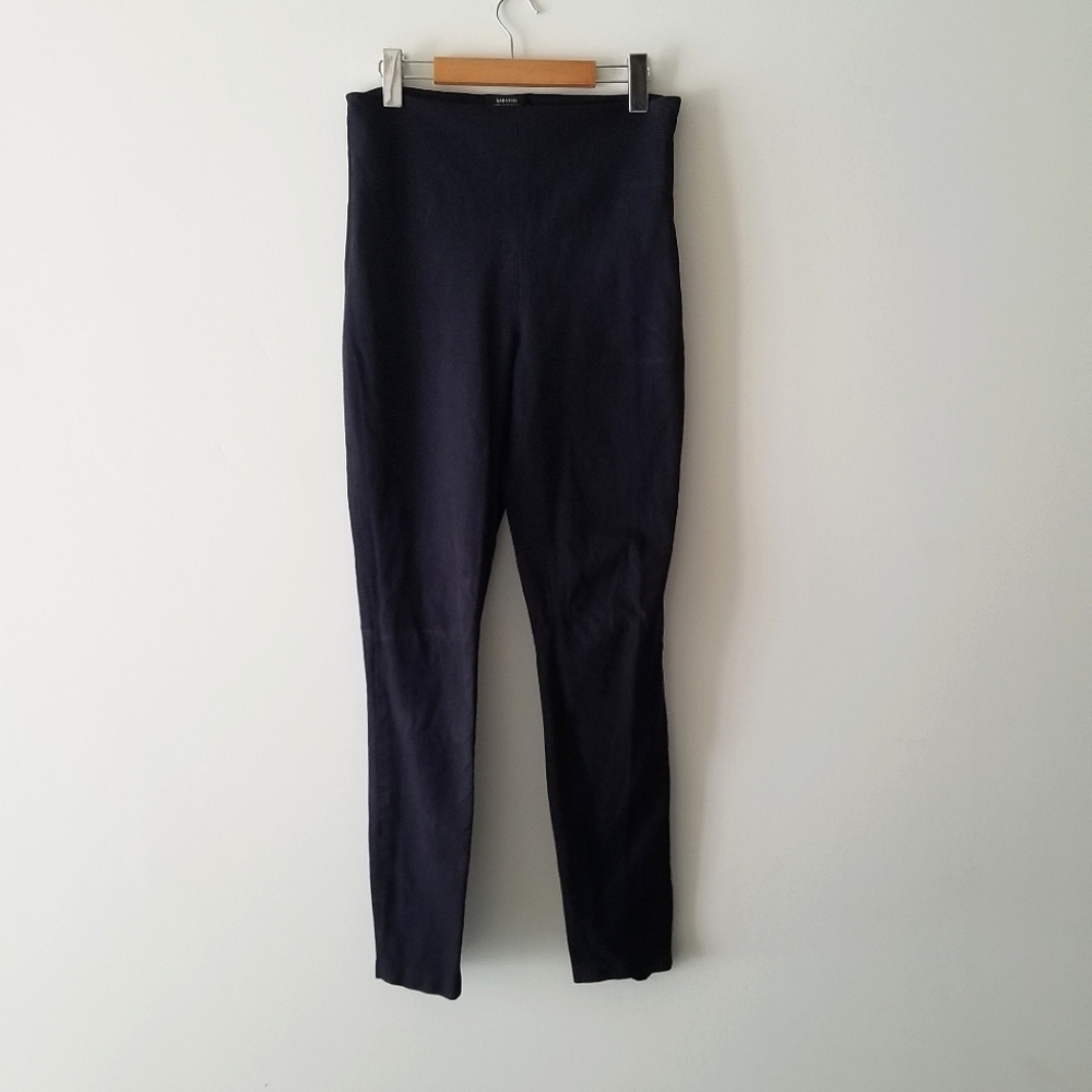 Dark Blue Babaton Skinny Stretch Trousers, Size 6